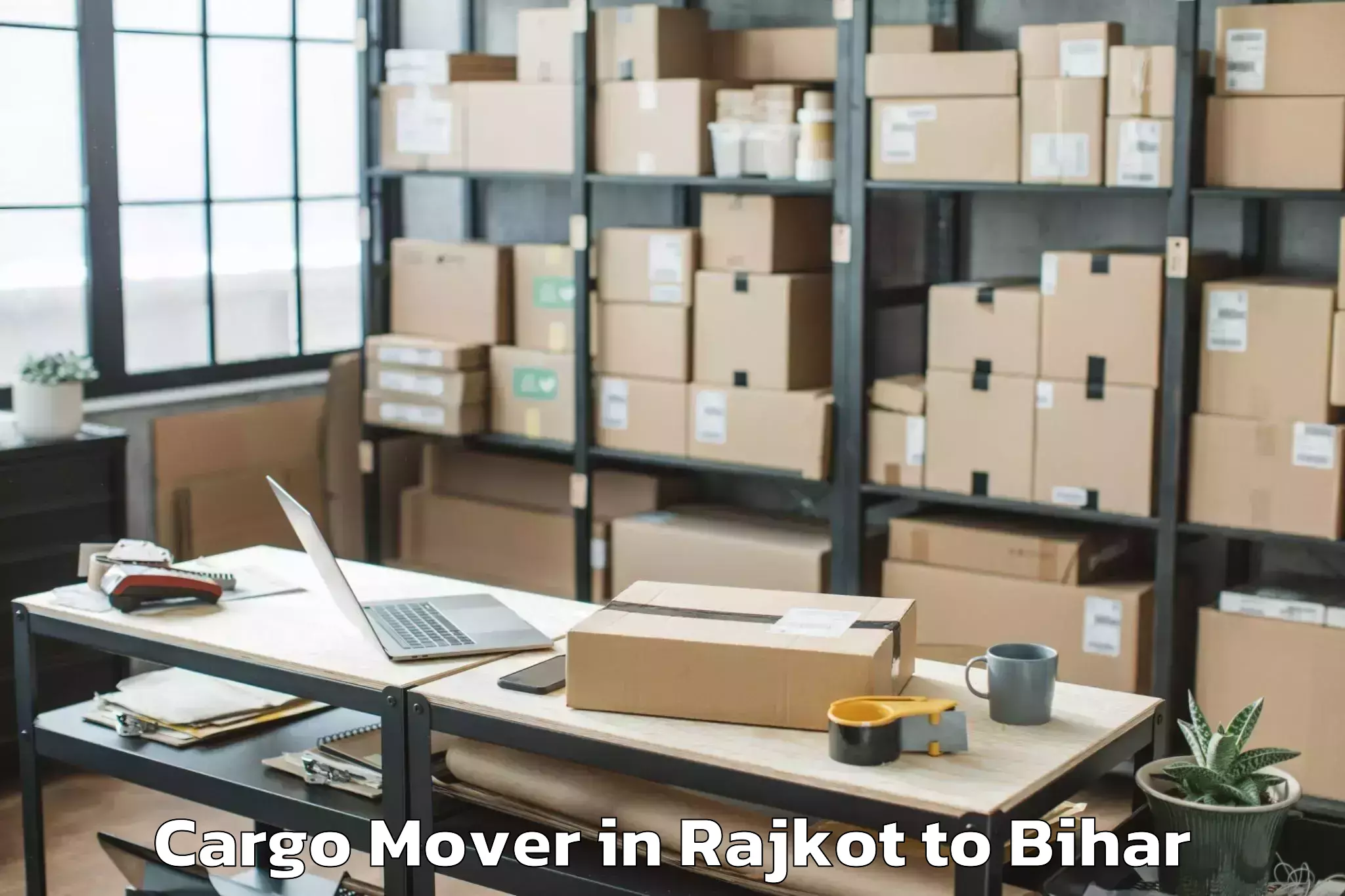 Affordable Rajkot to Lakri Nabigabj Cargo Mover